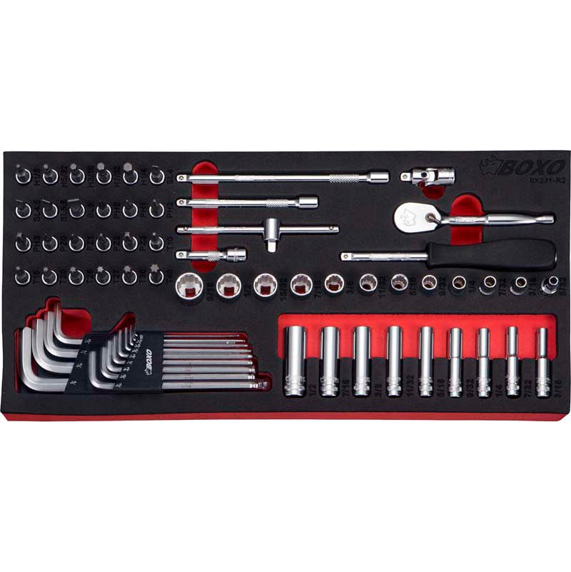 BOXO 65Pc 1/4" Imperial Master Set