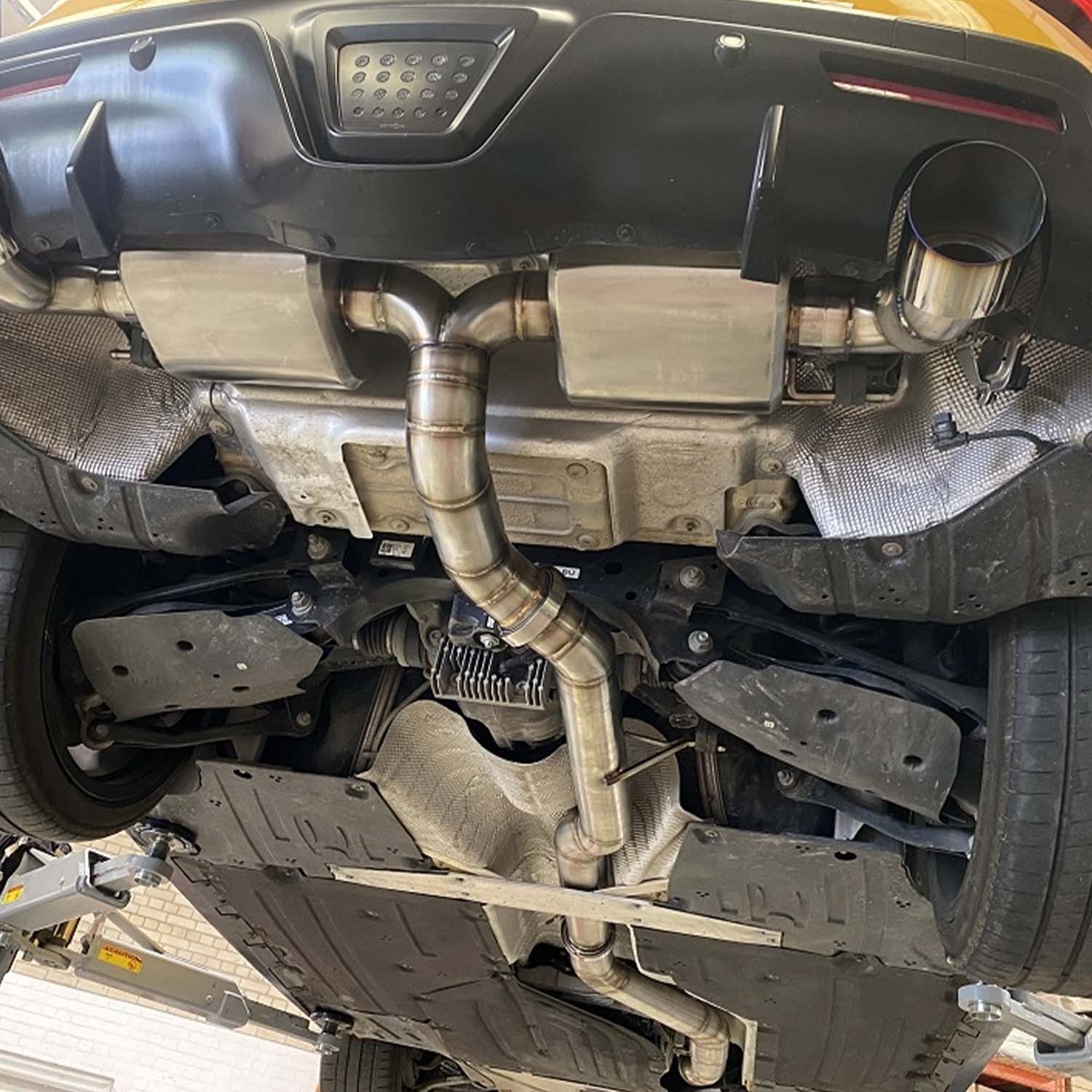 Garage Whifbitz Toyota Supra 3.5" Stainless Steel Exhaust (A90)-R44 Performance