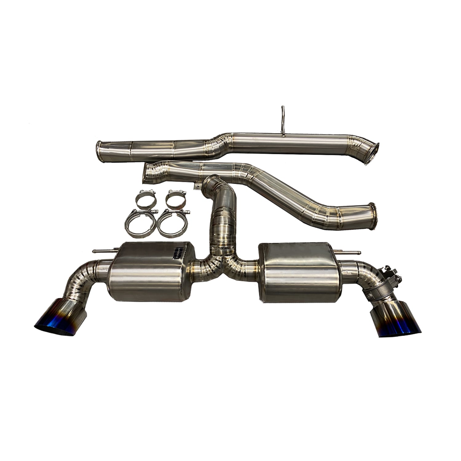 Garage Whifbitz Toyota Supra 3.5" Titanium Cat Back Exhaust System (A90)
