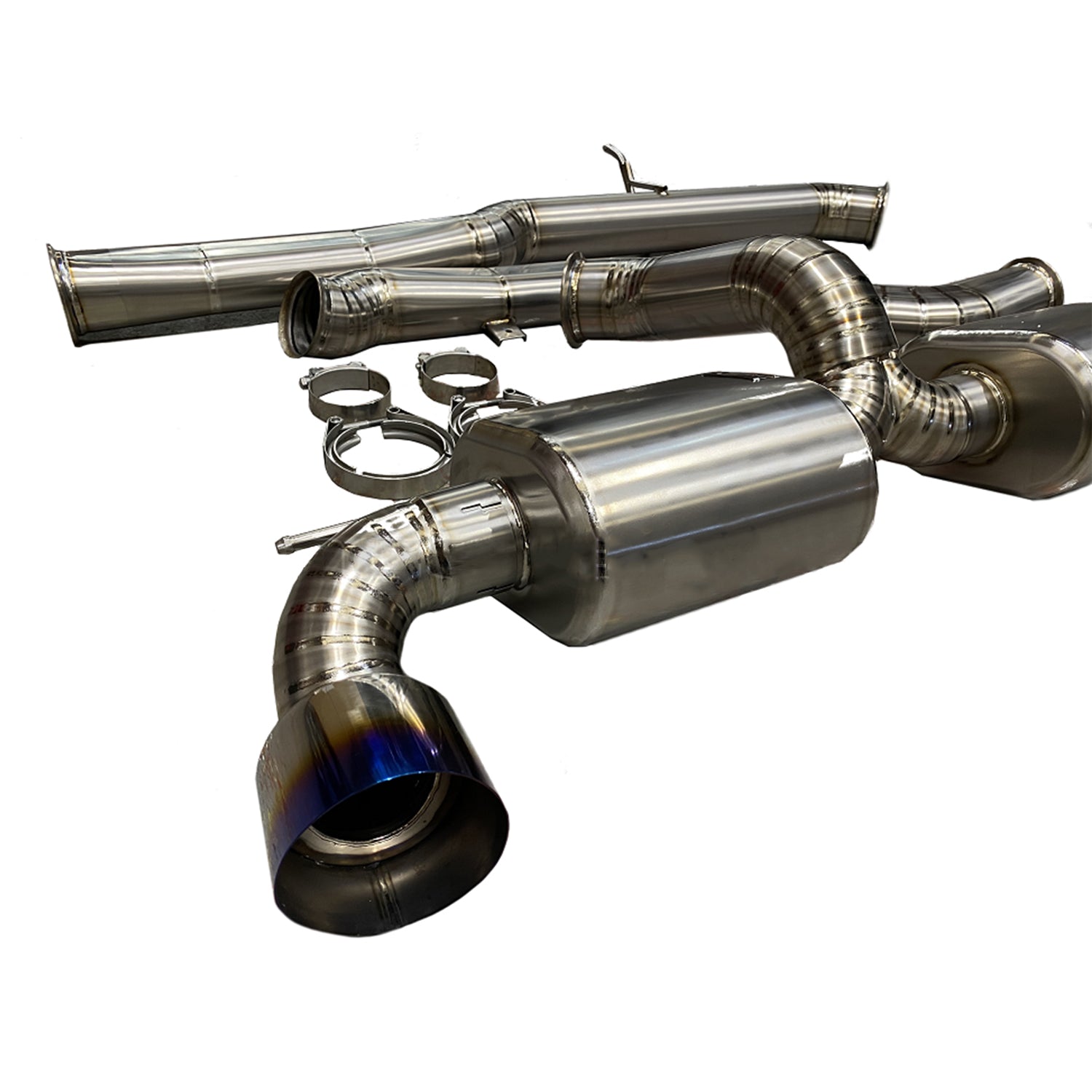 Garage Whifbitz Toyota Supra 3.5" Titanium Cat Back Exhaust System (A90)
