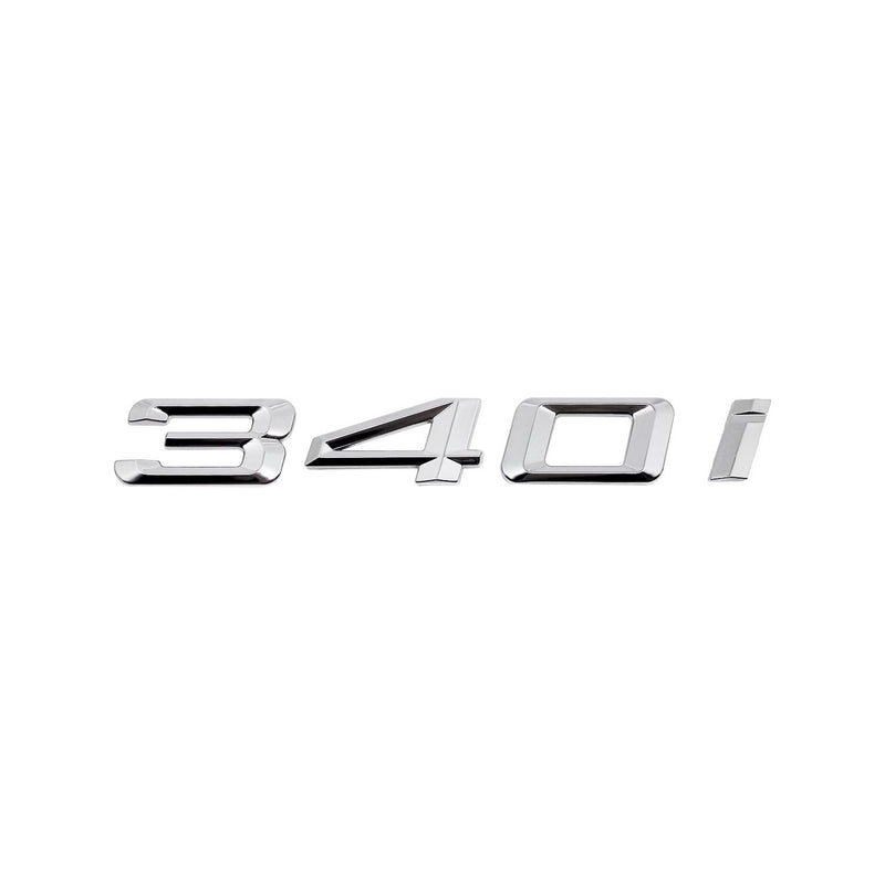 Genuine BMW F Series 340i Replacement Badge In Silver 51147423788