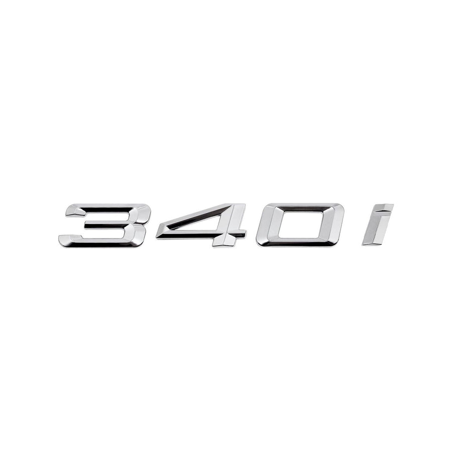 Genuine BMW F Series 340i Replacement Badge In Silver 51147423788