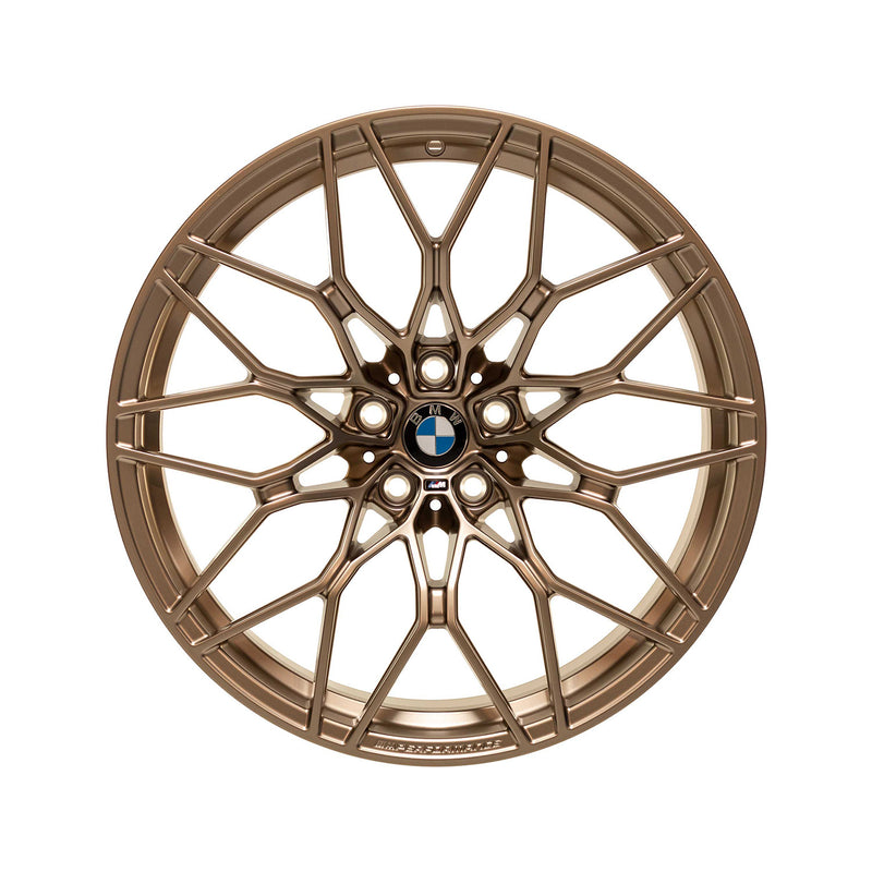 Genuine BMW M Performance 20+21" 1000M Alloy Wheels In Gold Bronze Front