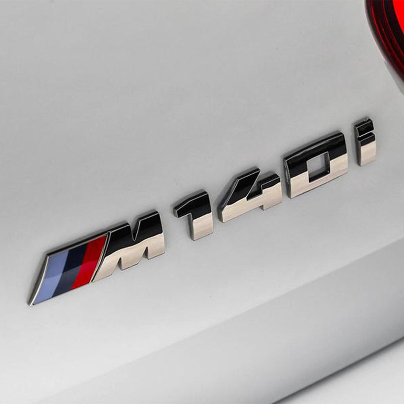 Genuine BMW M140i Replacement Badge In Silver 51148067077