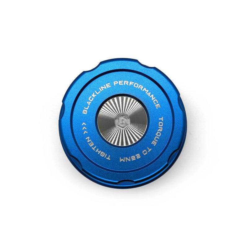 GoldenWrench BMW F Series BLACKLINE Blue Oil Filter Housing Cap For BMW F80, F82, F87 S55 and N55 Engine
