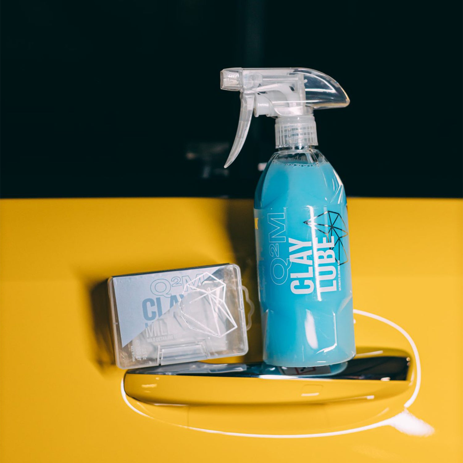 Gyeon Q2M Clay Lube 500ml With Mild Clay Bar - Available At R44 Detailing