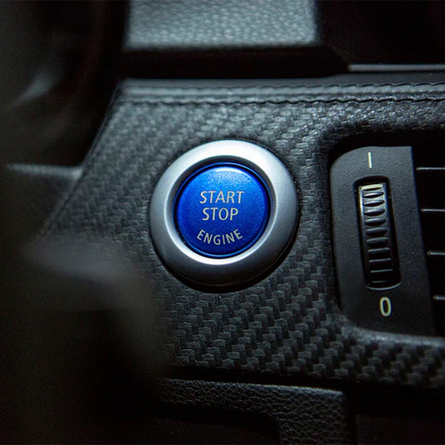 IND BMW M3/3 Series Start-Stop Engine Button In Blue (E90/E92/E93)-R44 Performance