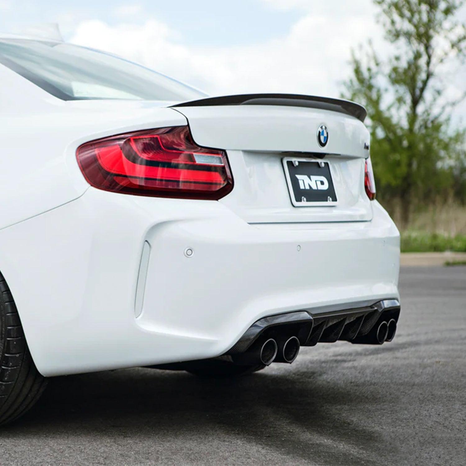 IND BMW M3/M4/M2 Competition Exhaust Tips In Matte Black (F80/F82/F83/F87)-R44 Performance