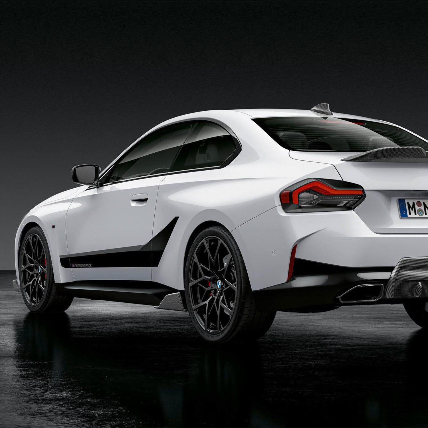 M Performance Side Skirt Fins for BMW 2 Series M240i G42 (2021+) in Carbon Fibre-R44 Performance