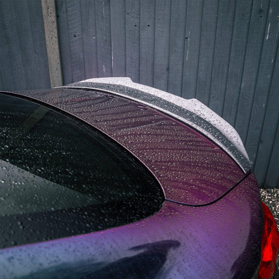 MHC BMW M4 Ducktail Style Spoiler Lip Gloss In Carbon Fibre (F82)-R44 Performance