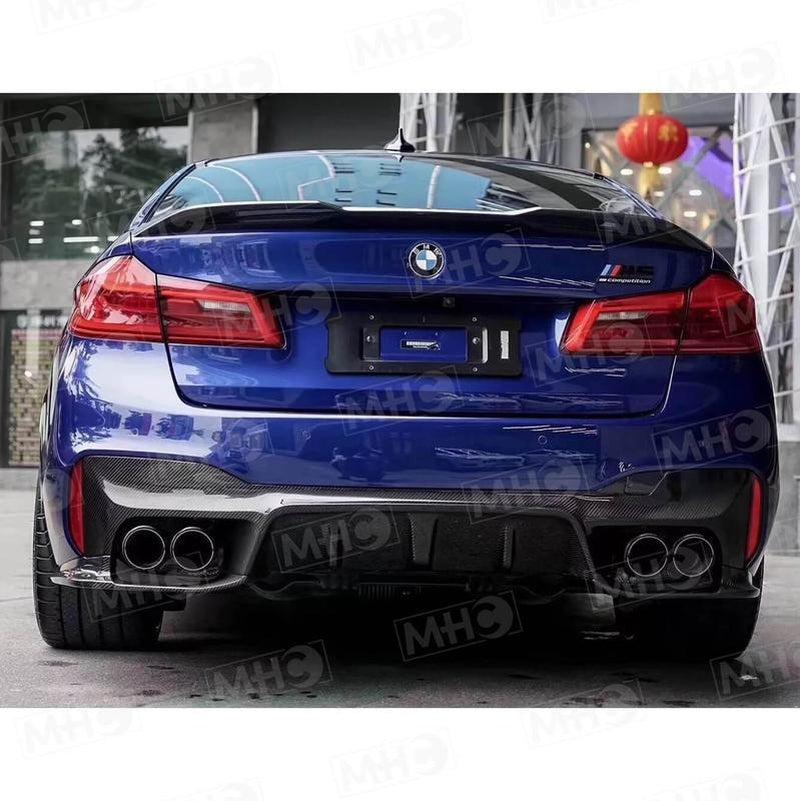 MHC BMW M5 3 Piece Rear Diffuser In Gloss Carbon Fibre (F90)-R44 Performance