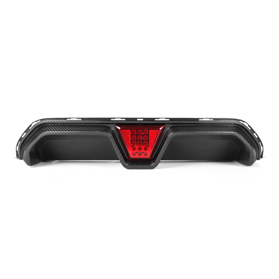 MHC+ BMW F90 M5 LCI Carbon Fibre CS Style LED Rear Diffuser