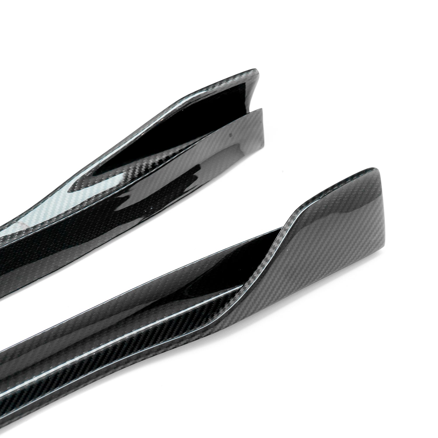 MHC+ Tesla Model 3 Side Skirts In Pre Preg Carbon Fibre-R44 Performance