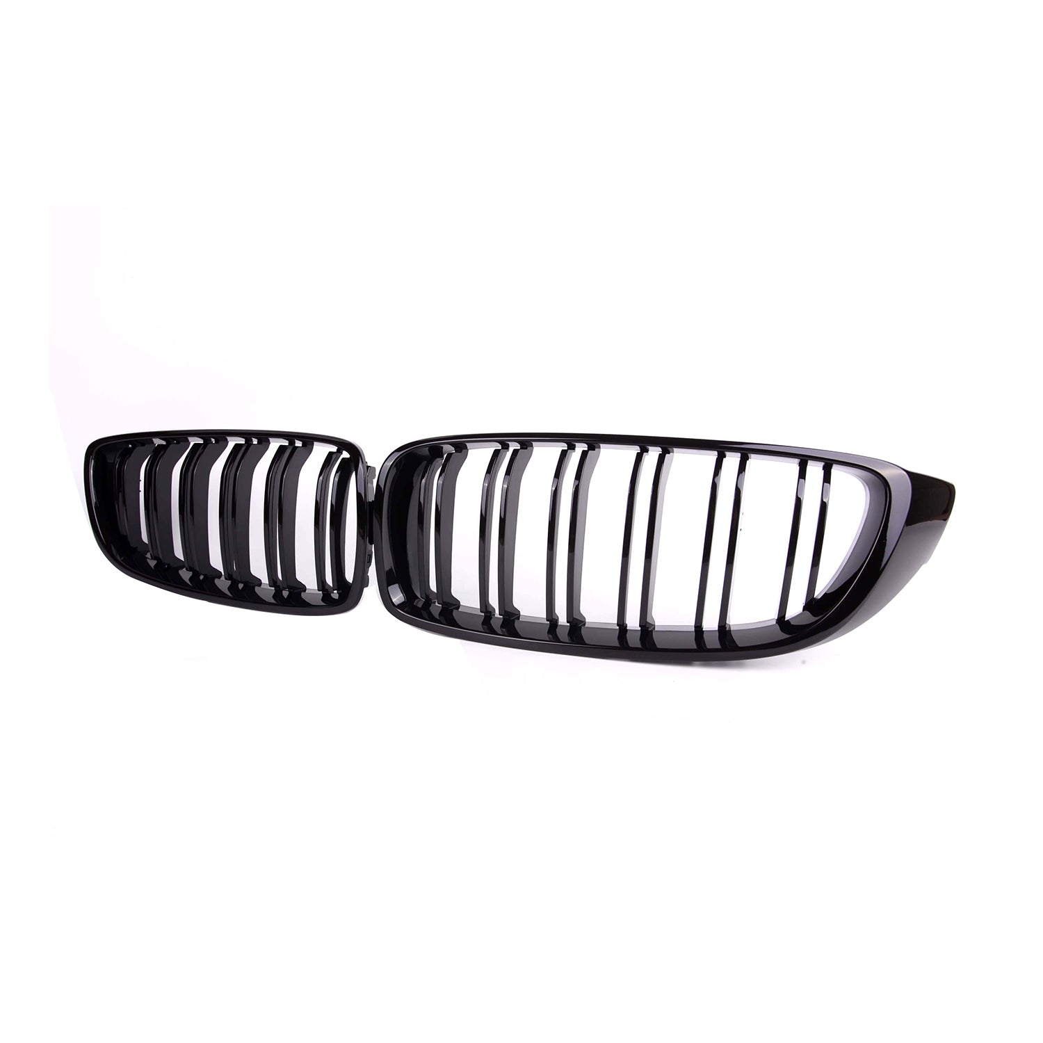 MHC Black BMW M3/M4 Double Slat Front Grilles In Gloss Black (F32/F33/F80/F82/F83) - R44 Performance