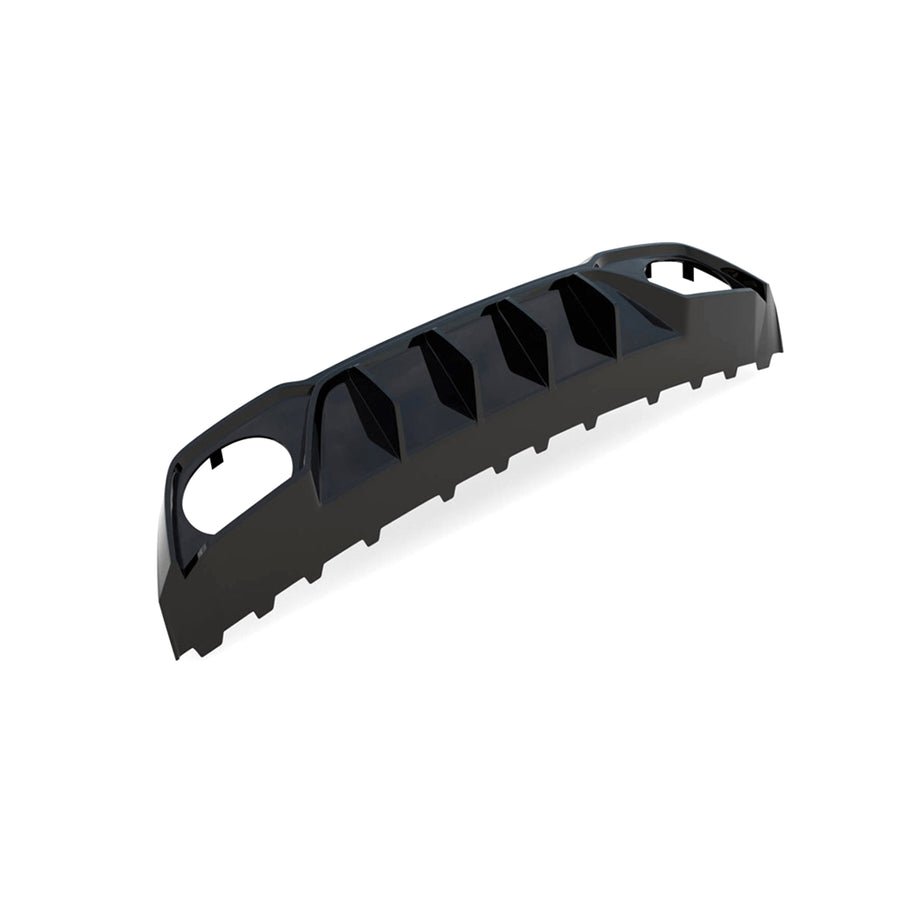 Maxton Design Audi 8Y RS3 Aggressive Rear Diffuser In Gloss Black On White Background