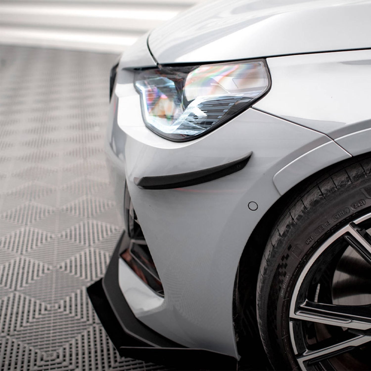 Maxton Design BMW G42 M240i Black Front Canards