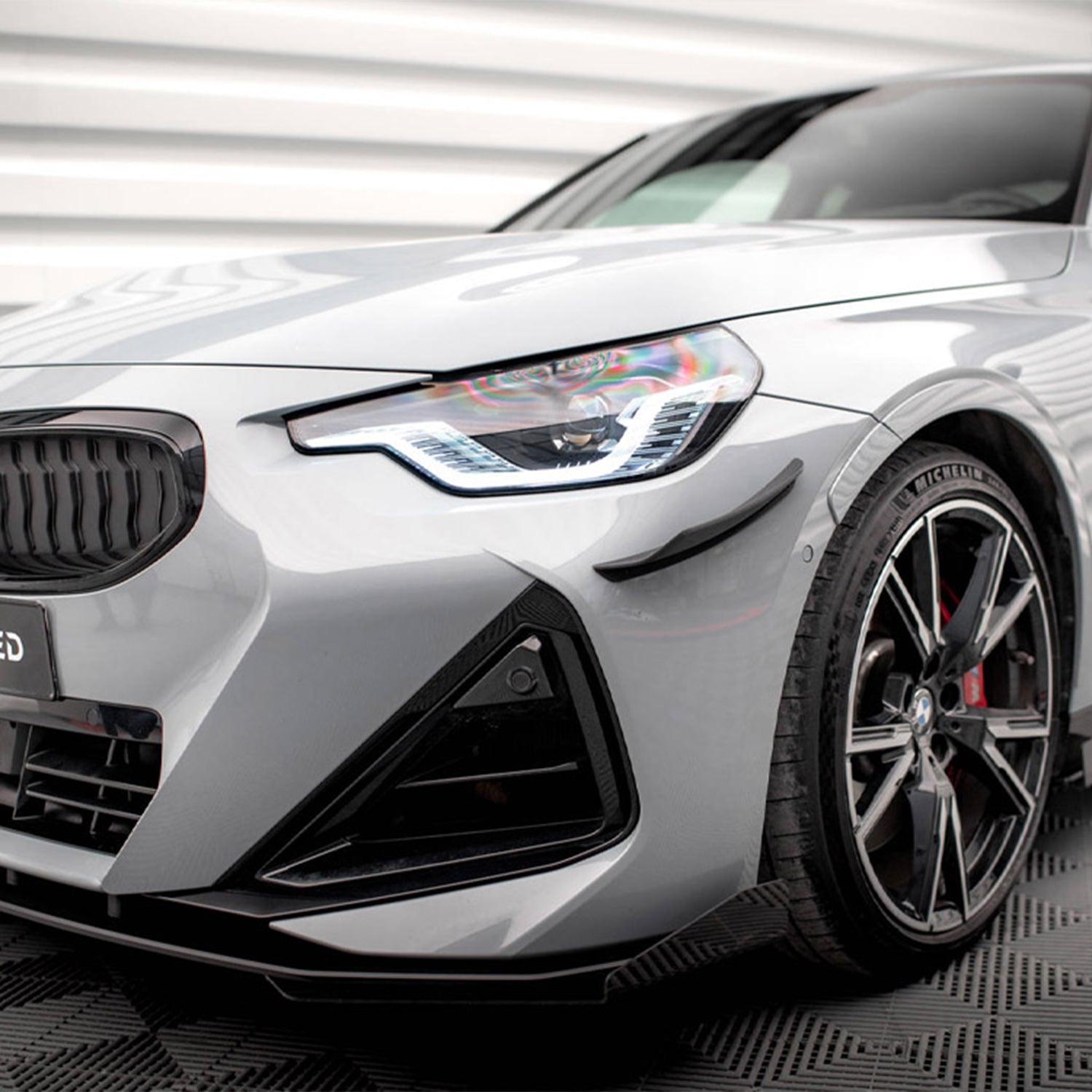 Maxton Design BMW M240i/2 Series Front Bumper Canards In Black (G42)