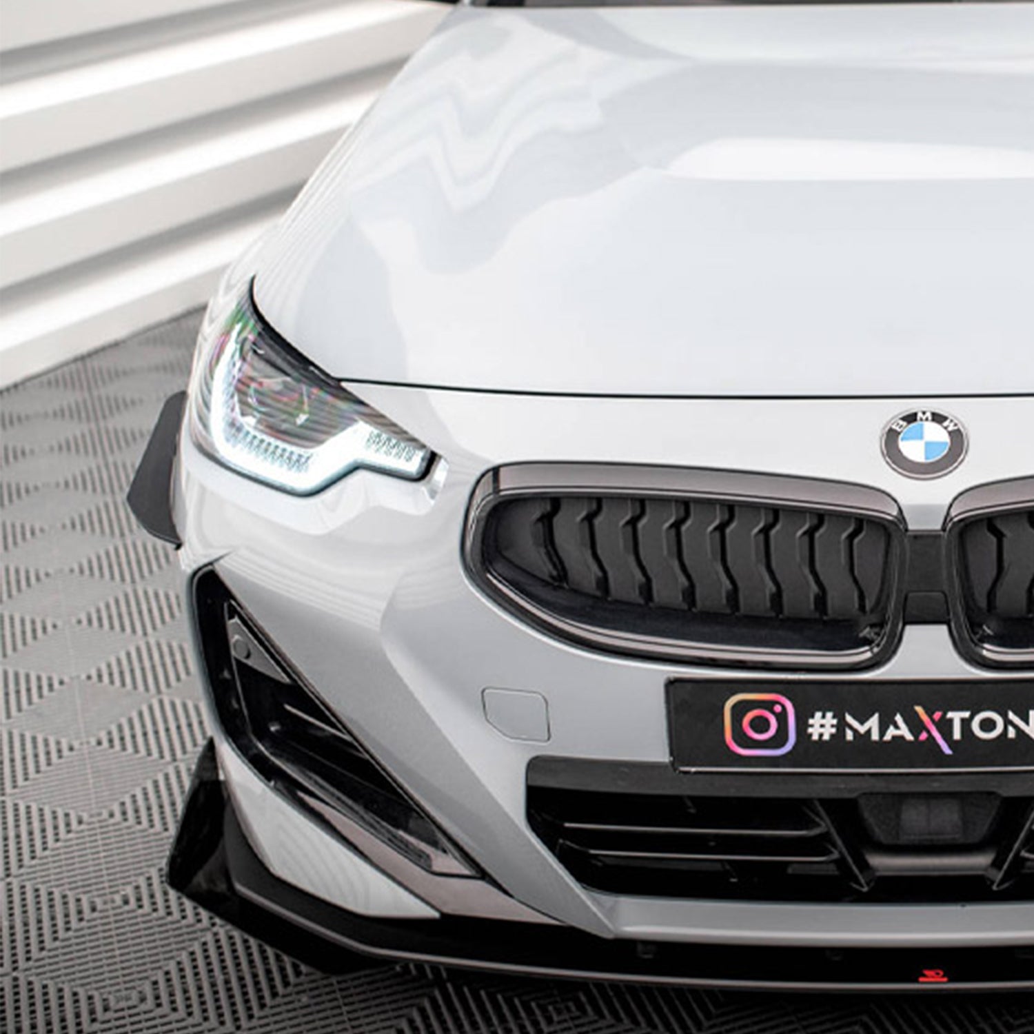 Maxton Design BMW M240i/2 Series Front Bumper Canards In Black (G42)