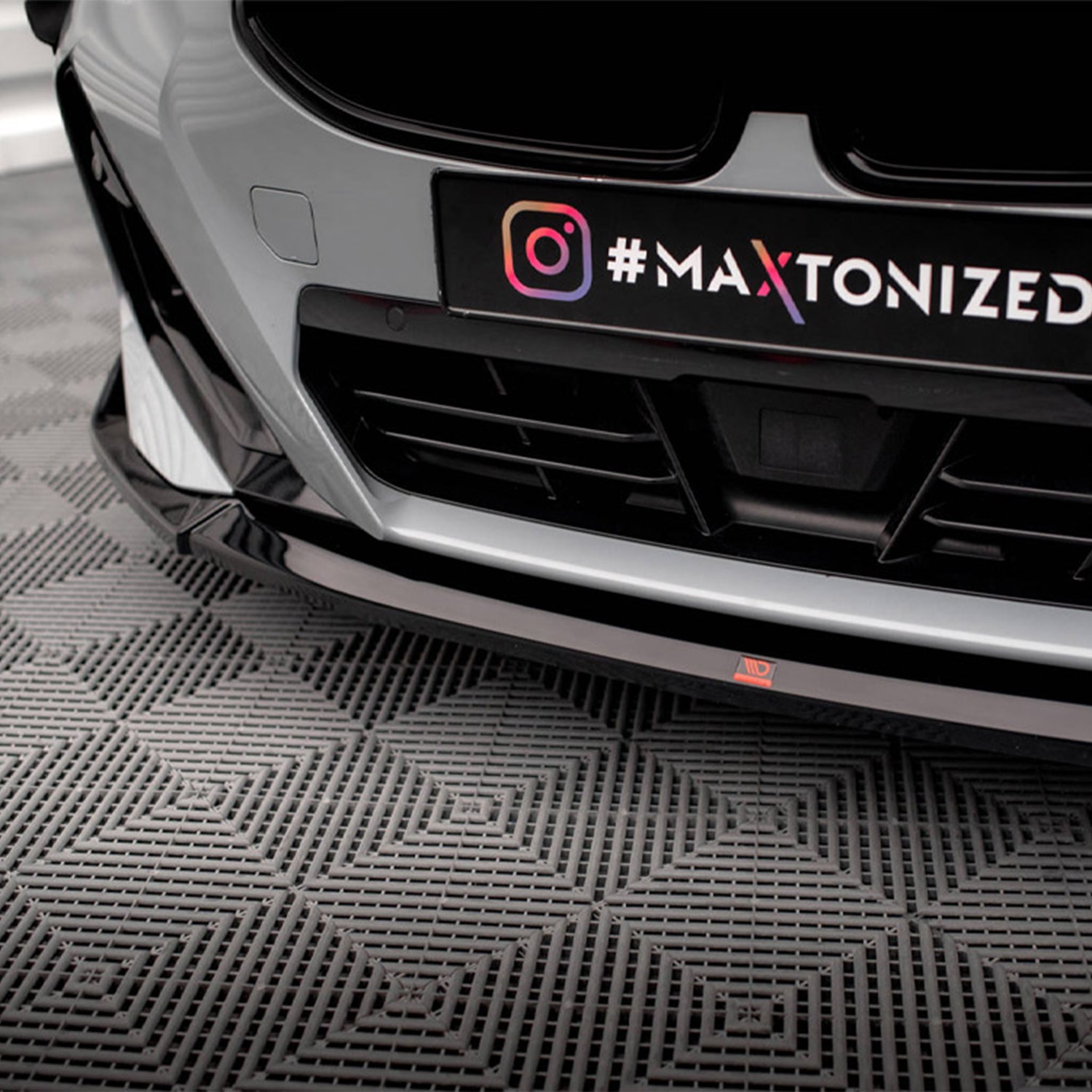 Maxton Design BMW G42 M240i V3 Gloss Black Front Splitter