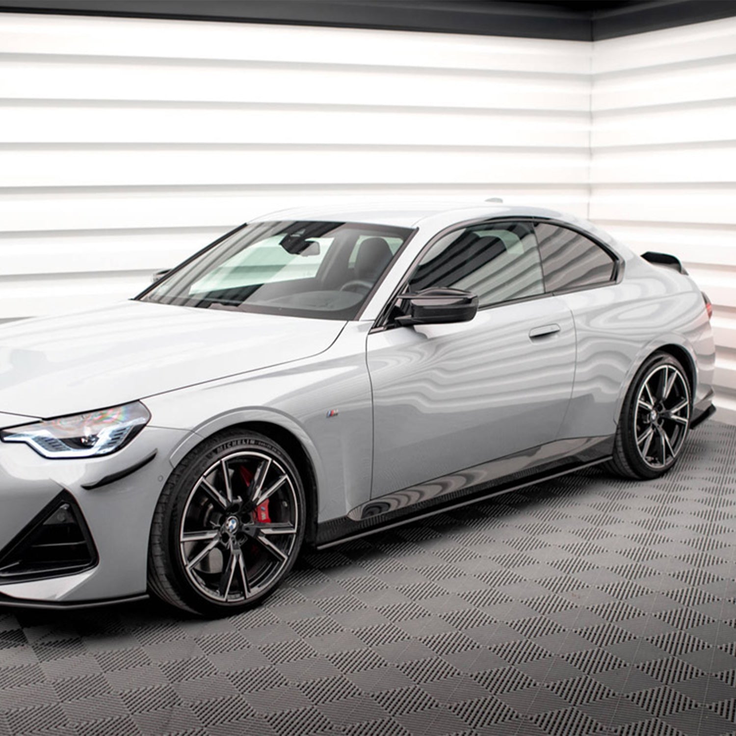 Maxton Design BMW G42 M240i Street Pro Side Skirts In Black