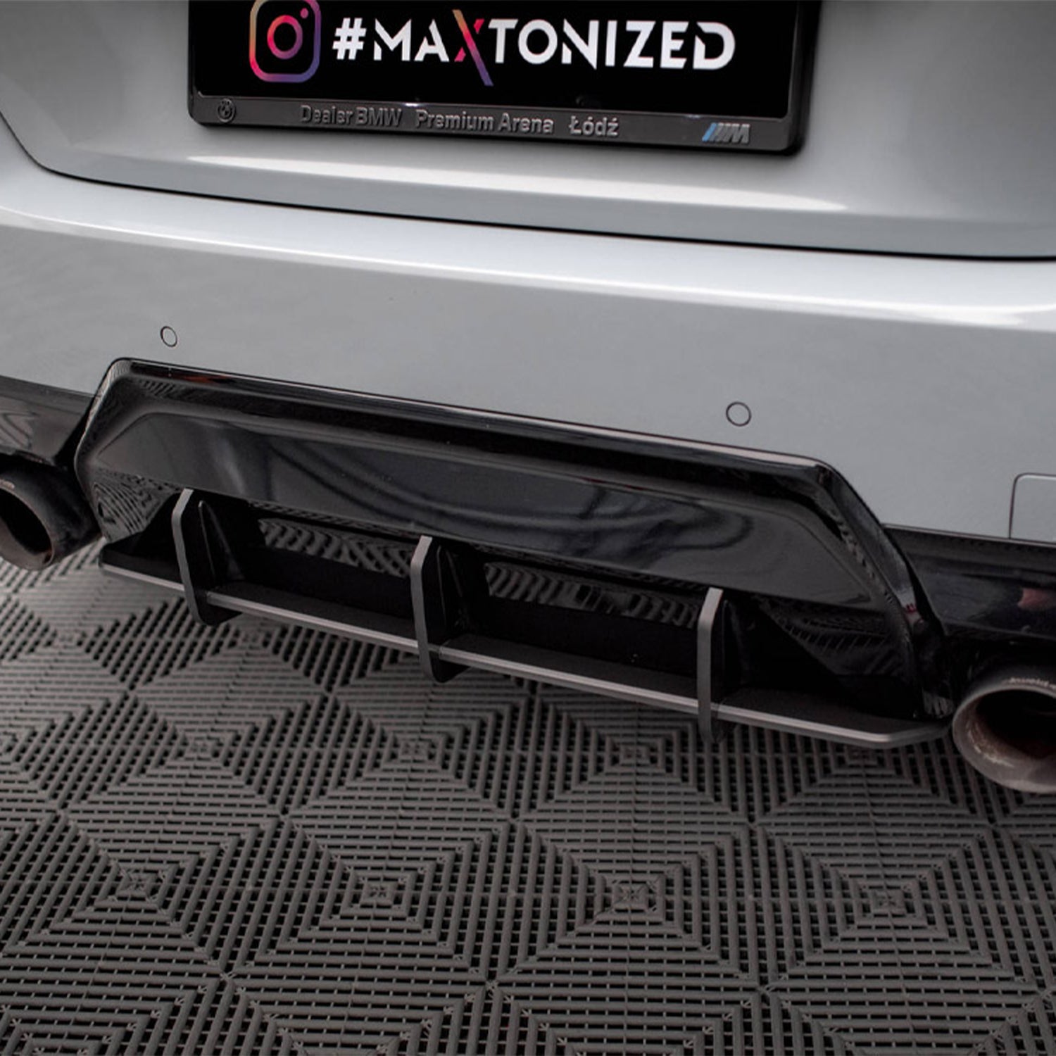 Maxton Design BMW G42 M240i Street Pro Rear Diffuser In Black