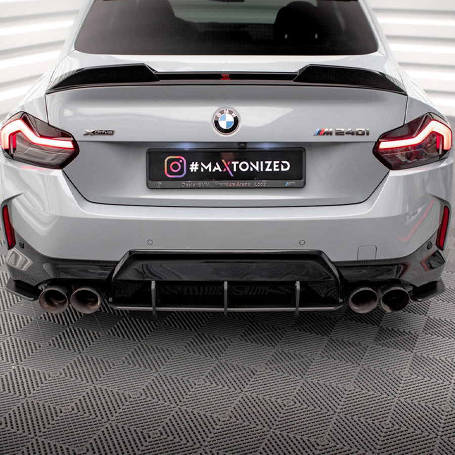 Maxton Design BMW G42 M240i Street Pro Rear Diffuser In Black
