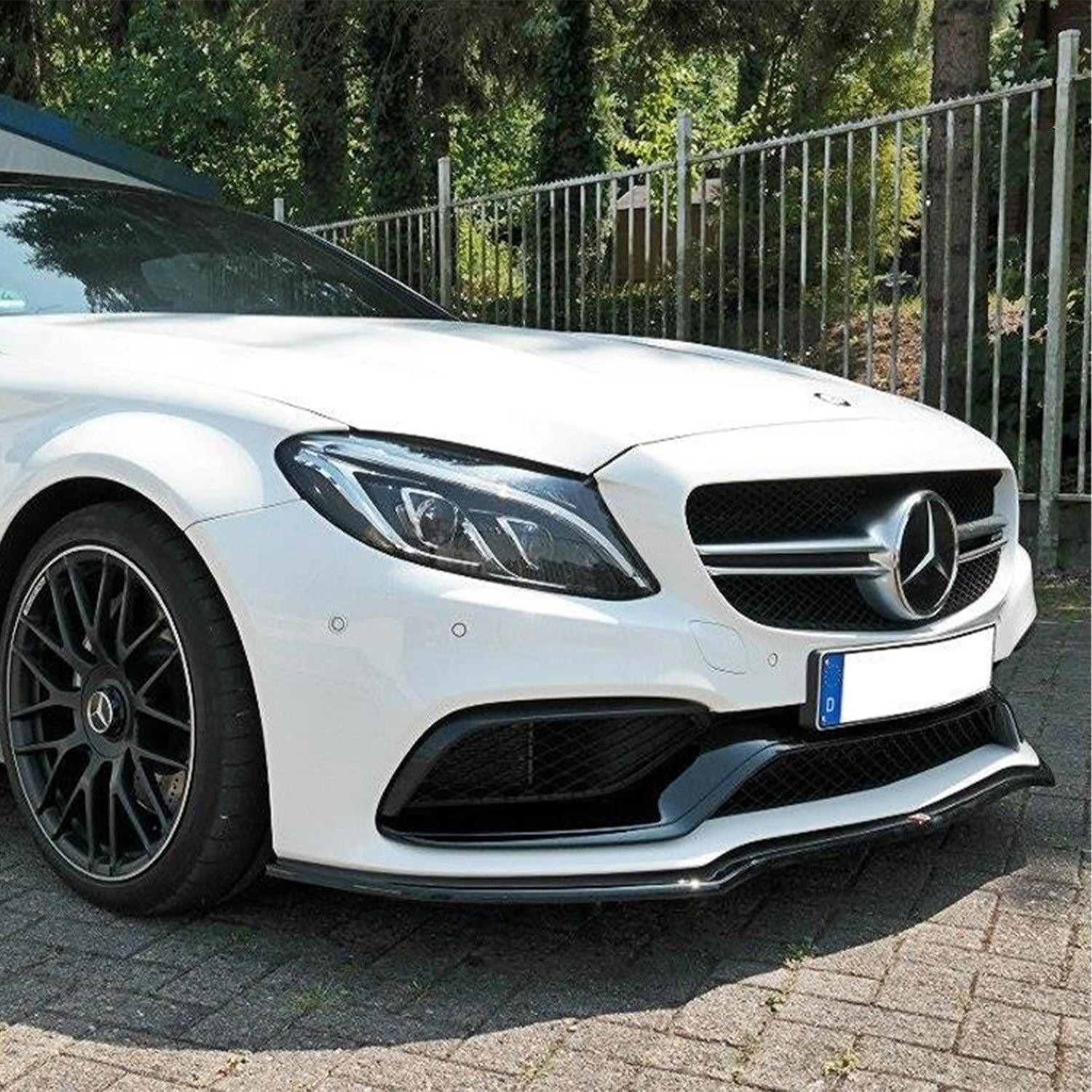 Maxton Design Front Splitter Mercedes C 205 63 AMG Coupe (2016-2018) in Gloss Black-R44 Performance