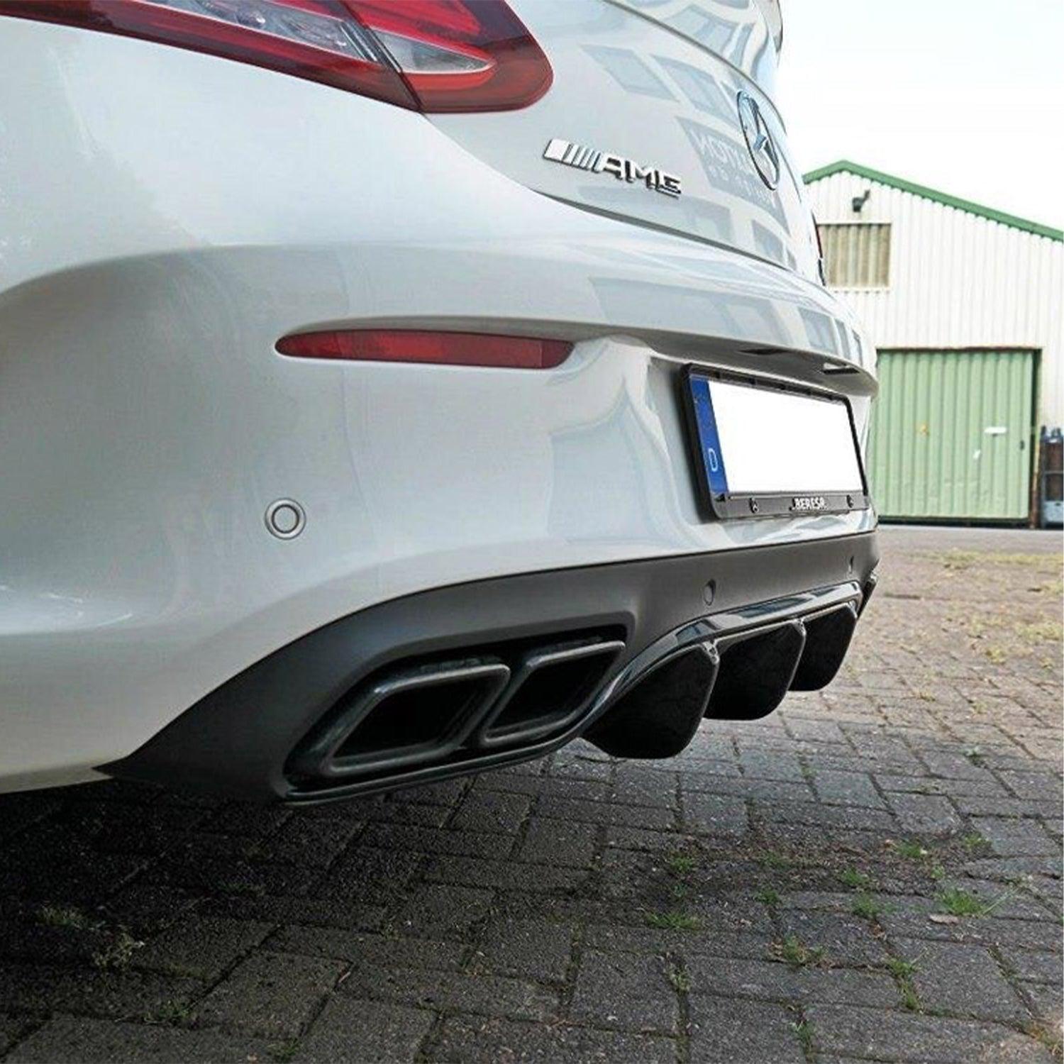 Maxton Design Rear Valance Mercedes C 205 63 AMG Coupe (2016-2018) in Gloss Black-R44 Performance