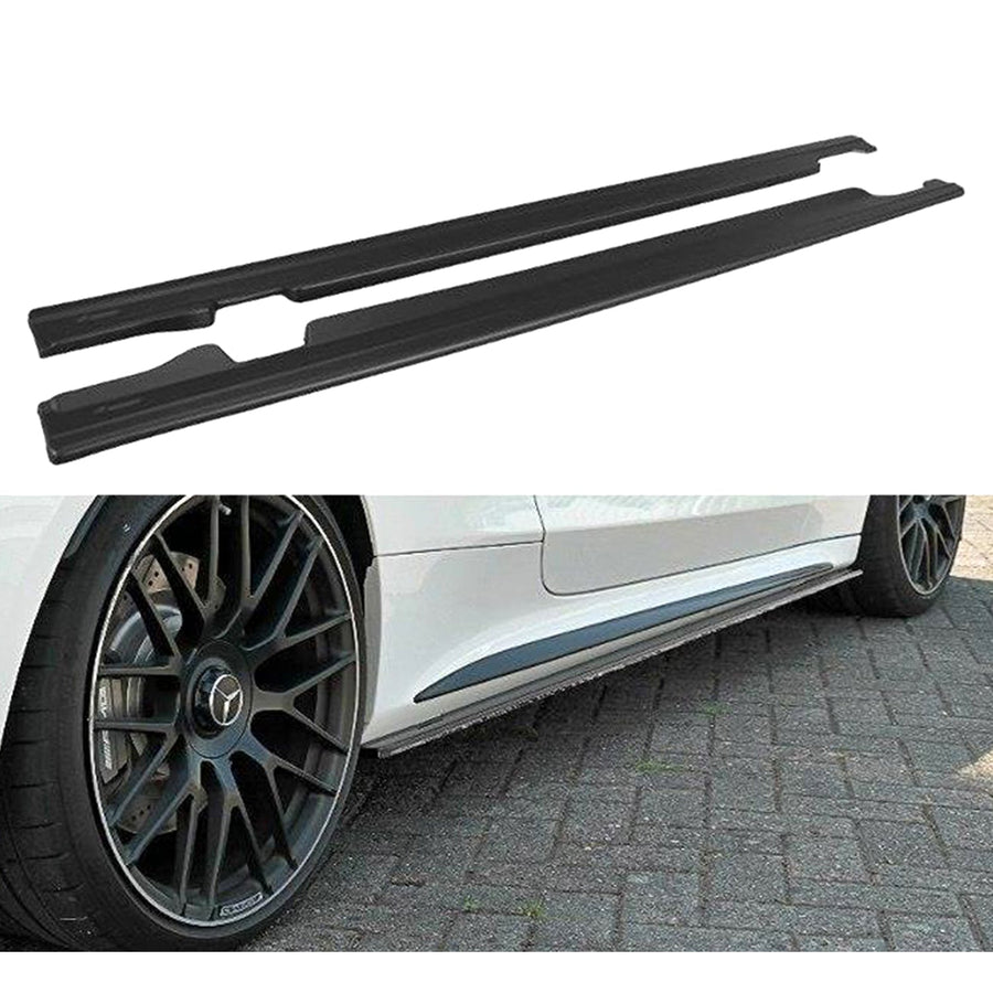 Maxton Design Side Skirts for Mercedes C 205 63 AMG Coupe (2016-2018) in Gloss Black-R44 Performance