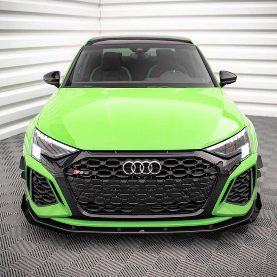 Maxton Front Bumper Wings (Canards) for Audi RS3 8Y (2020-)-R44 Performance