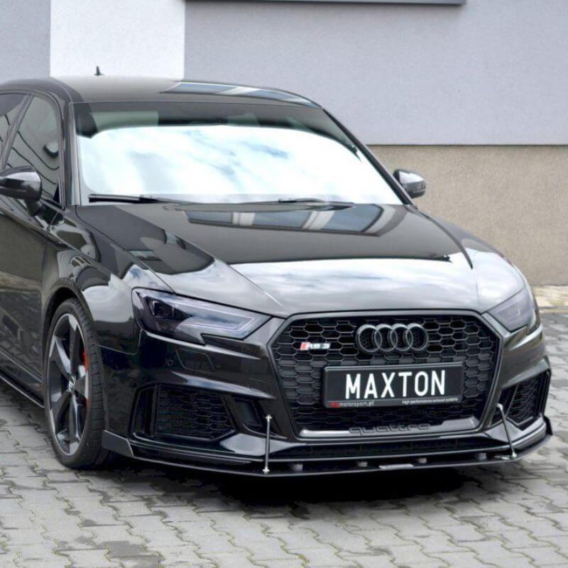 Maxton Front Racing Splitter V.2 Audi RS3 8V Facelift Sportback (2017-20)-R44 Performance