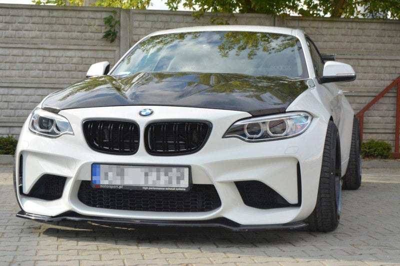 Maxton Front Splitter BMW M2 F87 (2016-) In Gloss Black-R44 Performance