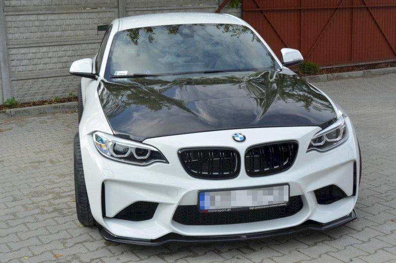Maxton Front Splitter BMW M2 F87 (2016-) In Gloss Black-R44 Performance