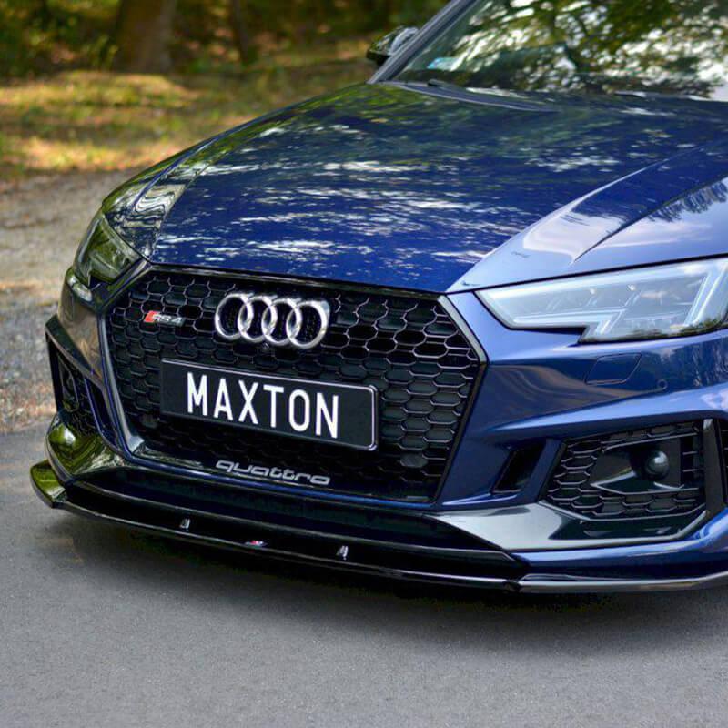 Maxton Front Splitter V.1 Audi RS4 B9 (2017-Up)-R44 Performance