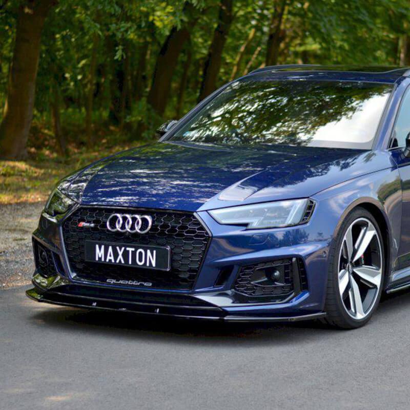 Maxton Front Splitter V.1 Audi RS4 B9 (2017-Up)-R44 Performance