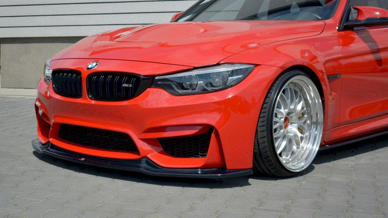 Maxton Front Splitter V.1 BMW M3 F80 (2014-18) In Gloss Black-R44 Performance