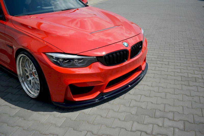 Maxton Front Splitter V.1 BMW M3 F80 (2014-18) In Gloss Black-R44 Performance