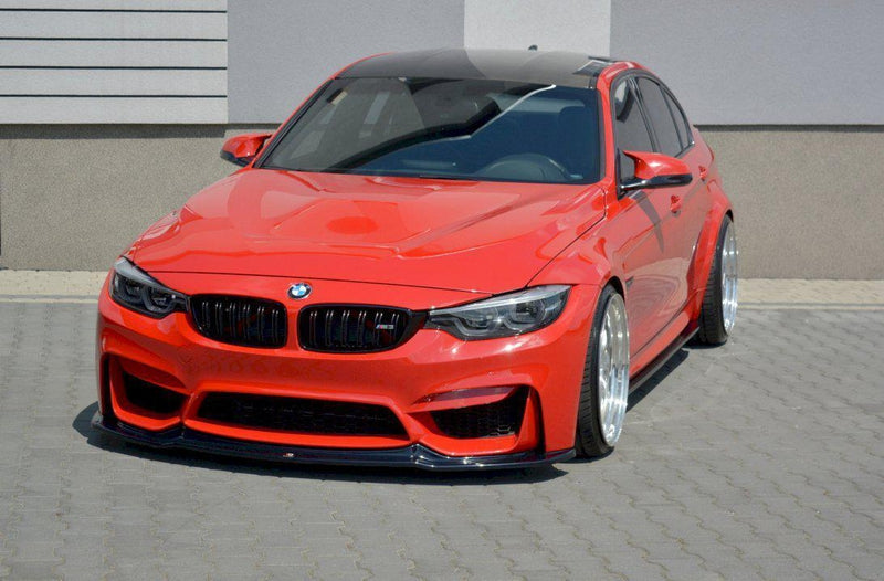 Maxton Front Splitter V.1 BMW M3 F80 (2014-18) In Gloss Black-R44 Performance