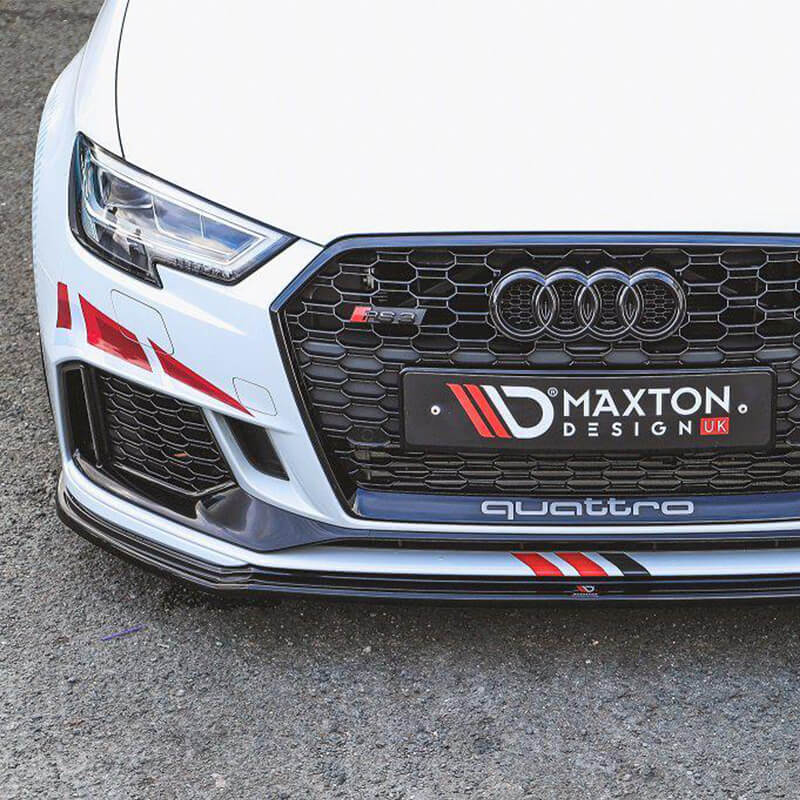 Maxton Front Splitter V.2 Audi RS3 8V Facelift Sportback (2017-2020)-R44 Performance
