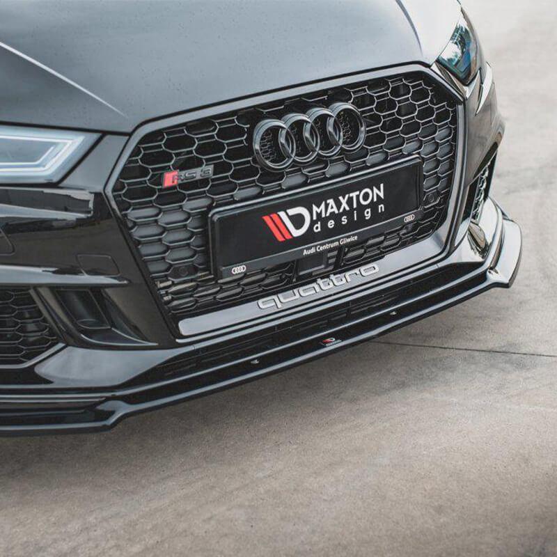 Maxton Front Splitter V.3 Audi RS3 8V Facelift (2017-Up)-R44 Performance