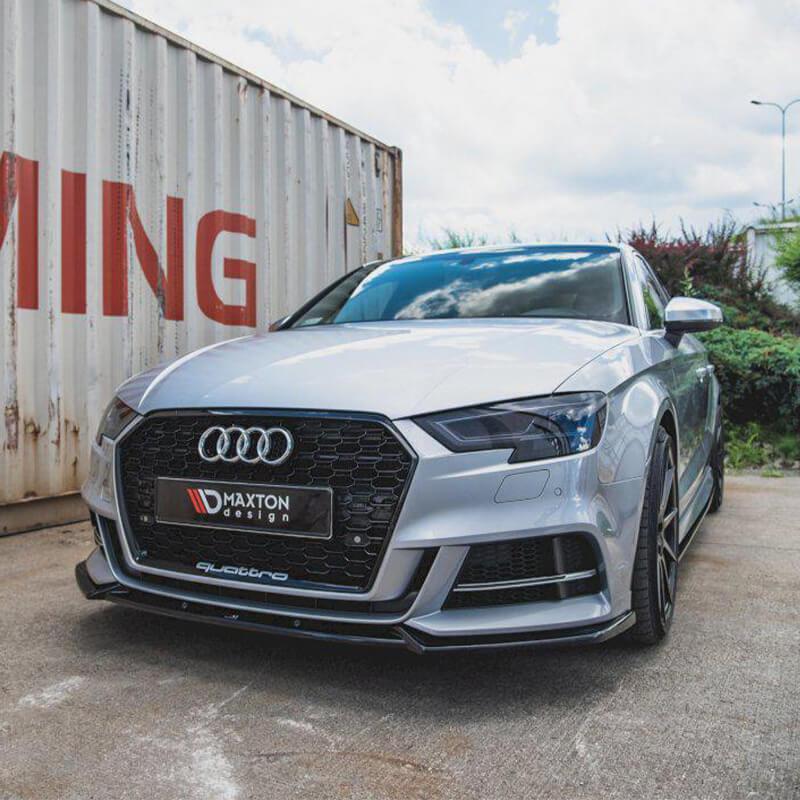 Maxton Front Splitter V.3 Audi S3 Saloon 8V Facelift (2016-2020)-R44 Performance