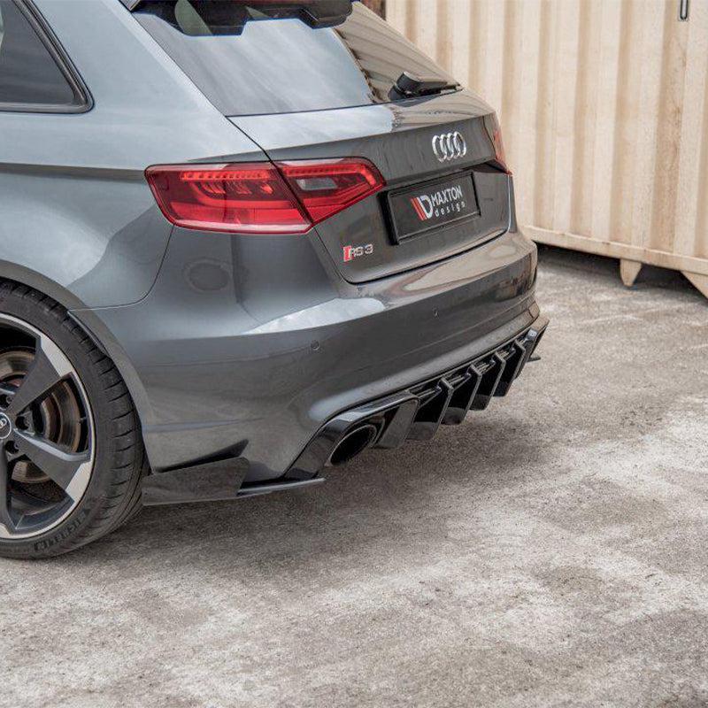 Maxton Racing Rear Side Splitters (+Flaps) Audi RS3 8V Sportback (2015-2016)-R44 Performance