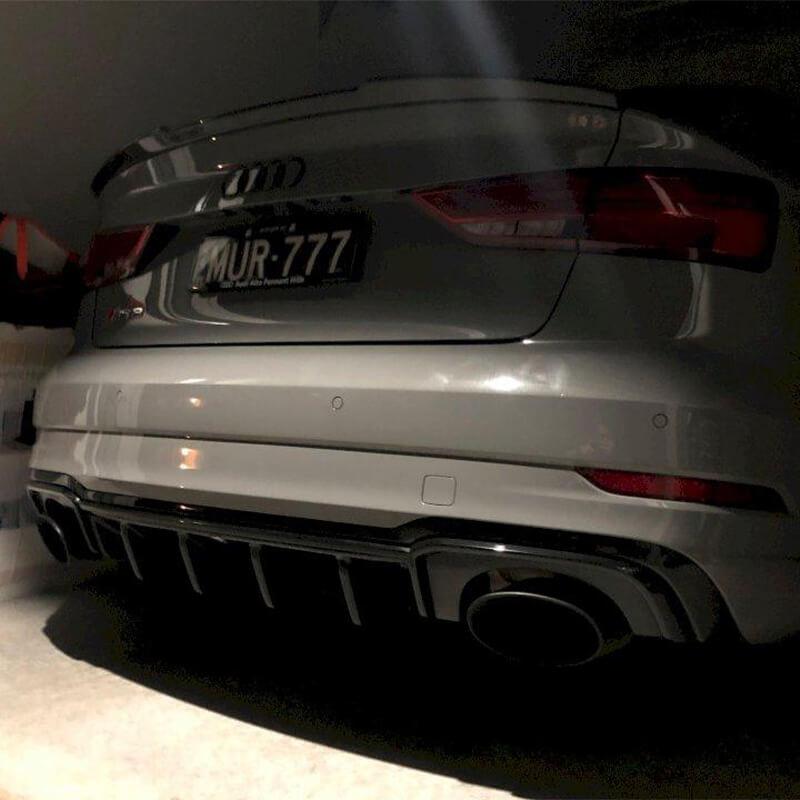 Maxton Rear Diffuser Audi RS3 8V Facelift Sedan (2017-20)-R44 Performance