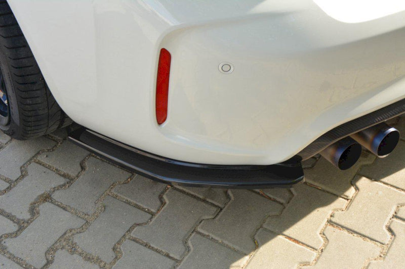 Maxton Rear Side Splitters BMW M2 F87 (2016-) In Gloss Black-R44 Performance