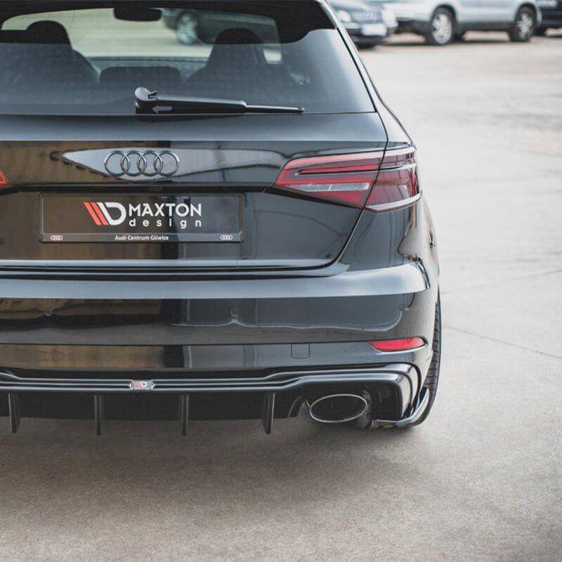 Maxton Rear Side Splitters V.2 Audi RS3 8V Sportback Facelift (2019-Up)-R44 Performance