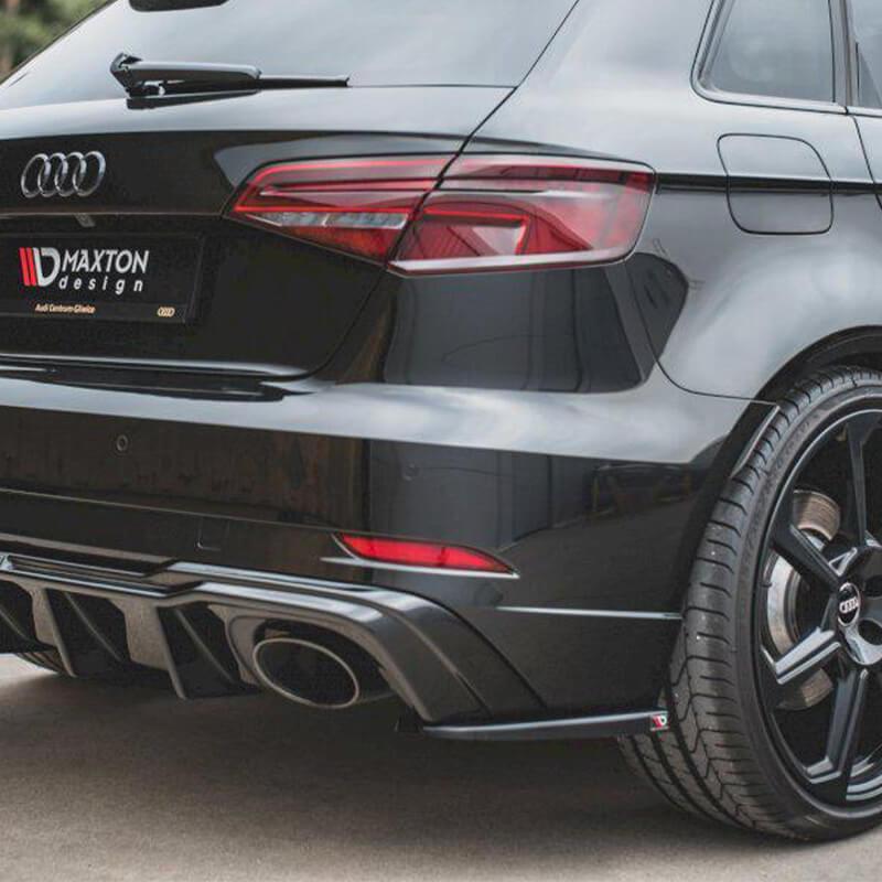 Maxton Rear Side Splitters V.2 Audi RS3 8V Sportback Facelift (2019-Up)-R44 Performance