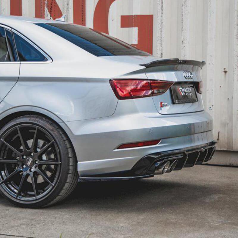 Maxton Rear Side Splitters V.2 Audi S3 Sedan 8V Facelift (2016-2020)-R44 Performance