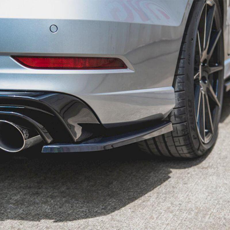 Maxton Rear Side Splitters V.2 Audi S3 Sedan 8V Facelift (2016-2020)-R44 Performance
