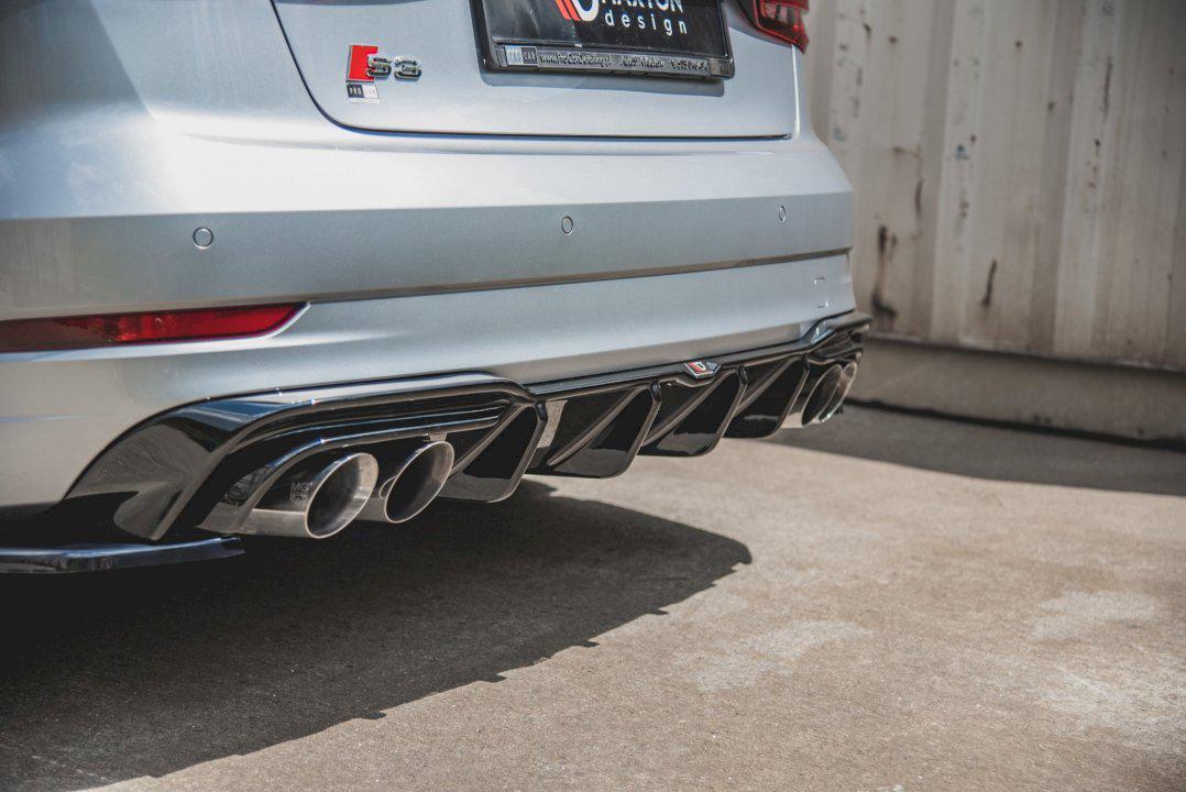 Maxton Rear Valance Audi S3 Sedan 8V Facelift (2016-2020)-R44 Performance