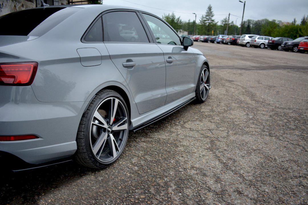 Maxton Side Skirts Diffusers Audi RS3 8V Facelift Sedan (2017-20)-R44 Performance